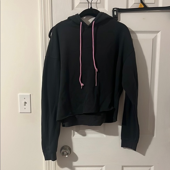 Wild Fable Pink and Gray Cropped Hoodie - Picture 1 of 2